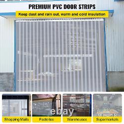 164 FT Heavy Duty Commercial PVC Plastic Strip Curtain Freezer Room Door Strip
