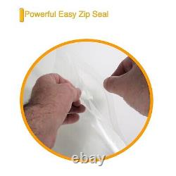 1,000 8x10 4MIL Heavy Duty Clear Top Lock Zip Seal Bags Zipper Baggies Plastic