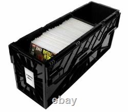 1 Case (5) BCW Long Comic Book Storage Boxes Bins Plastic Heavy Duty Stackable