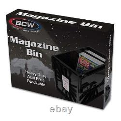 1 Case (5) BCW Magazine Document Bins Heavy Duty Acid Free Plastic Stackable