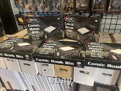 1 Case of 5 BCW Brand Short Plastic Comic Book Bin Box Heavy Duty with Lid