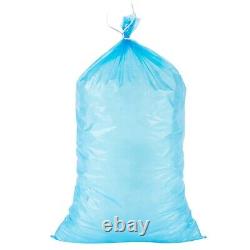 2000 Case Commercial 10 lb. Blue Heavy Duty Plastic Ice Bag with Twist ties