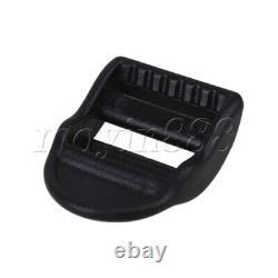 20 x Heavy Duty 20mm Black Plastic Webbing Buckle Strap Adjuster