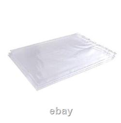 (250 Pack) Poly Bag 14 x 24 6 Mil Clear Plastic Bag 3.2 Gallon Heavy Duty (HR)