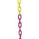 2 in. X 100 ft. Heavy-Duty Plastic Chain in Bi-Color YellowithMagenta