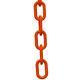 2 in. X 100 ft. Heavy-Duty Safety Plastic Chain in Orange