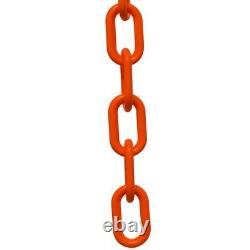 2 in. X 100 ft. Heavy-Duty Safety Plastic Chain in Orange