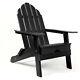 30 Black Heavy Duty Plastic Adirondack Chair