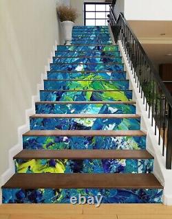 3D Blue Feeling 8625 Stair Risers Decoration Photo Mural Decal Wallpaper Rom