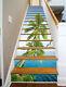 3D Green Tree 13 Stair Risers Decoration Photo Mural Vinyl Decal Wallpaper