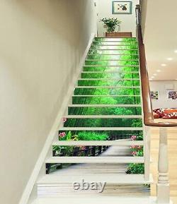 3D Plank Road 223 Stair Risers Decoration Photo Mural Vinyl Decal Wallpaper