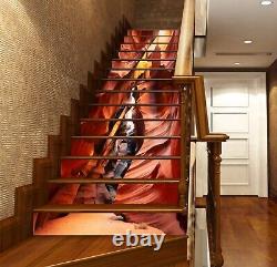 3D Red Caves 328 Stair Risers Decoration Photo Mural Vinyl Decal Wallpaper