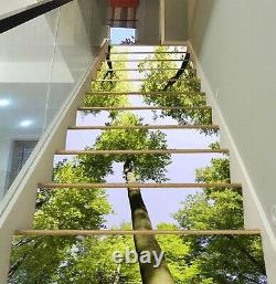 3D Tall Tree 607 Stair Risers Decoration Photo Mural Vinyl Decal Wallpaper