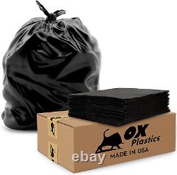 55 Gallon, 2 MIL Thick, Large Contractor Heavy Duty Bags, Extra Large Trash Can