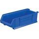 Akro-Mils Storage Bin 5.0-Gal Plastic Stackable Heavy-Duty in Blue (4-Pack)