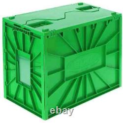 BCW Short Plastic Comic Book Bin Box Heavy Duty with Lid Green FIVE PACK