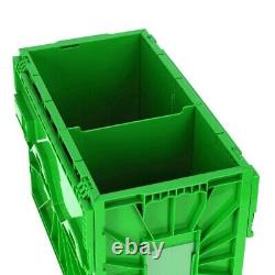 BCW Short Plastic Comic Book Bin Box Heavy Duty with Lid Green FIVE PACK