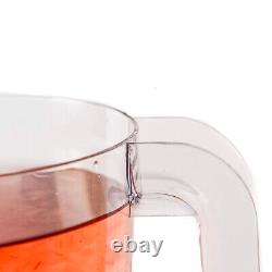 Beverage Pitcher Heavy Duty Plastic Disposable Reusable BPA Free 50 Oz