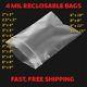 Clear Zip Seal Plastic Bags Heavy Duty 4Mil Reclosable Top Lock Zipper Baggies