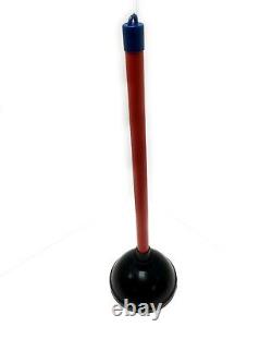 Commercial Heavy Duty Bathroom Toilet Bowl Plunger Cup With 20 Plastic Handle
