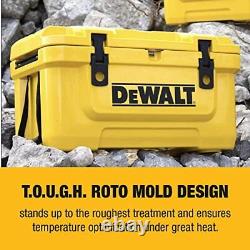 DEWALT 10 Qt Roto Molded Lunch Box Cooler Heavy Duty Ice Chest for Camping