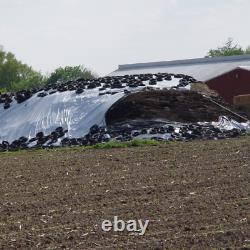 Farm Plastic Supply Silage Tarp 6 mil Black/White Plastic Sheeting