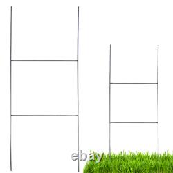 Heavy Duty Metal H-Stakes Frame Wire Stakes Yard Sign Stakes 30x10
