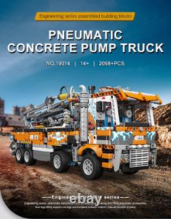 Heavy Duty Tow Truck Building Kits Pneumatic Concrete Pump Truck Brick Engineer