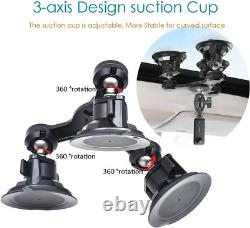 Heavy Duty outside 4 Suction Cups 360 Camera Car Mount Kit for Insta360 X3/X2/On