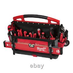 Milwaukee 20 in. Packout Tote Heavy Duty Tool Bag Storage Pockets Shoulder Strap