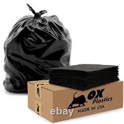 Ox Plastics 55 Gallon, 2 MIL thick, Large Contractor Heavy Duty Bags, Extra L