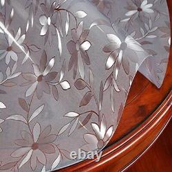 PVC Round Transparent Dining Waterproof Soft Glass Heavy Duty Plastic Clear Mat