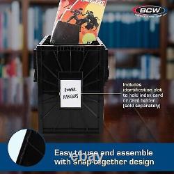 Pack of 5 BCW Short Comic Book Storage Bin 150 CT Plastic Heavy Duty Stackable