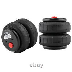 Pair Air Suspension Sping Bag Double Bellow Standard 2500 lbs for Ford F150 F250