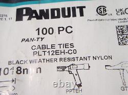Panduit Heavy Duty PAN-TY Cable Ties PLT12EH-C0 40.1 250 Lb Sealed Bag of 100