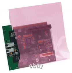 Pink Antistatic Bags 4mil Flat Bag Static Protection Plastic Bags Heavy Duty