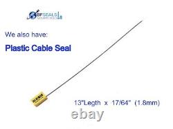 Plastic Seal PULL TIGH HD 19 Long, 1000 Pcs, Elegant Red color, Heavy Duty