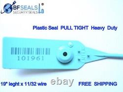 Plastic Seal Pull-Tight HD 19 Long, 1000 Pcs, Elegant Green Color, Heavy Duty