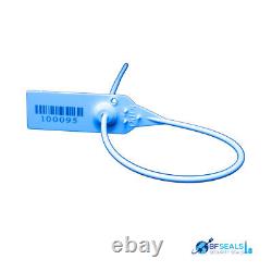 Plastic Seal Pull-Tight HD 19 Long, 500 Pcs, Elegant Blue color, Heavy Duty