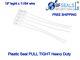 Plastic Seal Pull-Tight HD 19 Long, 500 Pcs, Elegant White color, Heavy Duty