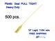 Plastic Seal Pull Tight HD 19 Long, 500 Pcs, Elegant Yellow, Heavy Duty