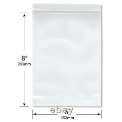 Plymor Extra Thick Heavy Duty Plastic Zipper Bags, 8 Mil, 6 x 8 (Case of 1000)