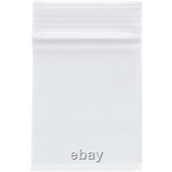 Plymor Heavy Duty Plastic Reclosable Zipper Bag 4 Mil, 2.5 x 3 (Case of 10000)