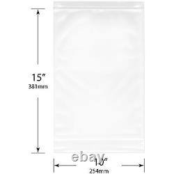 Plymor Heavy Duty Plastic Reclosable Zipper Bags, 4 Mil, 10 x 15 (Pack of 500)