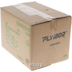 Plymor Heavy Duty Plastic Reclosable Zipper Bags, 4 Mil, 12 x 12 (Case of 500)