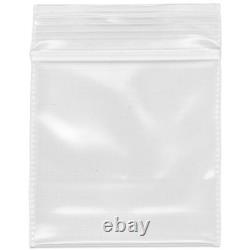 Plymor Heavy Duty Plastic Reclosable Zipper Bags, 4 Mil, 2 x 2 (Case of 12000)