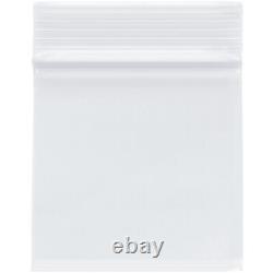 Plymor Heavy Duty Plastic Reclosable Zipper Bags, 4 Mil, 3 x 3 (Case of 8000)