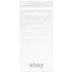 Plymor Heavy Duty Plastic Reclosable Zipper Bags 4 Mil, 5 x 10 (Case of 1,000)