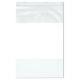 Plymor Heavy Duty Plastic Zipper Bags White Block 4 Mil 10 x 15 (Case of 1000)