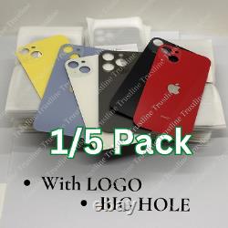 Replacement Rear Back Glass Big Hole For iPhone 14 13 12 11 Pro XR XS X 8 Lot